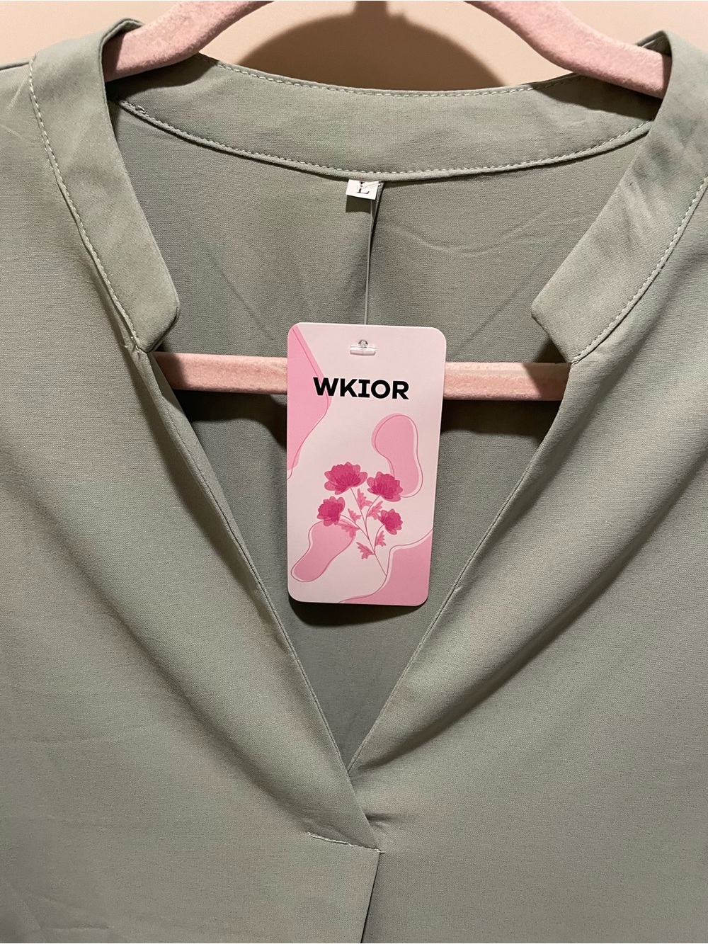 NWT Shift Dress for Women V Neck Short Sleeves. Size L - Picture 4 of 8